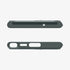 ACS05639 - Galaxy S23 Ultra Case Optik Armor in black showing the back with lens protector slot open